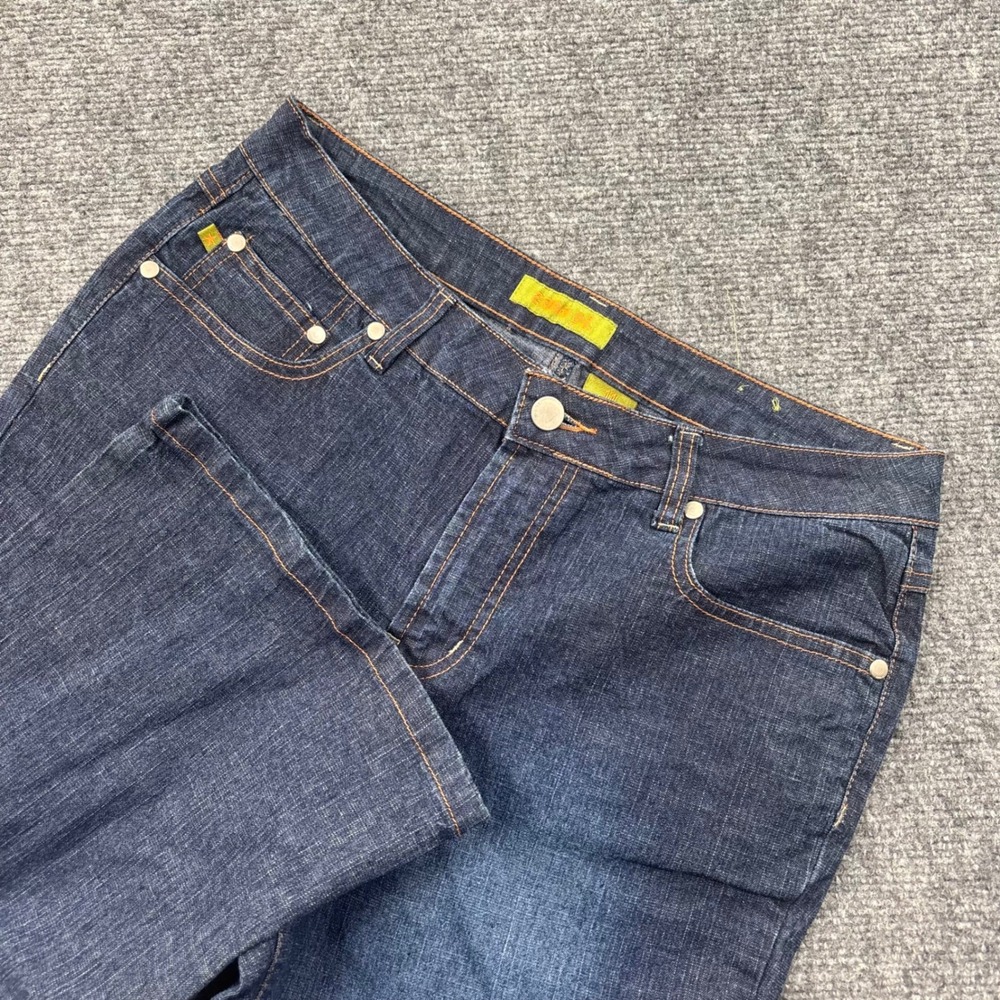 Zana-Di Flare Jeans 11 Blue‎ Embroidered Pocket Dark Wash Women